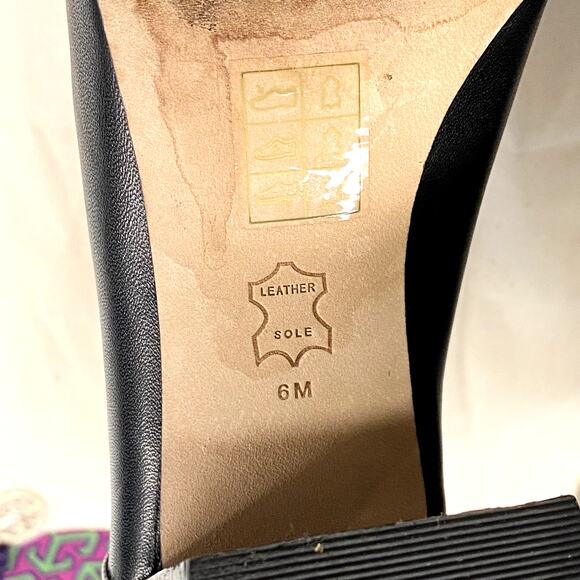 Tory Burch Kira 70MM Calf Leather Booties Boots 6 Black Block Heel With Dust Bag - Picture 3 of 16